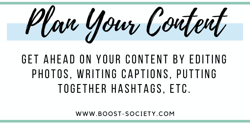 Plan out your upcoming content