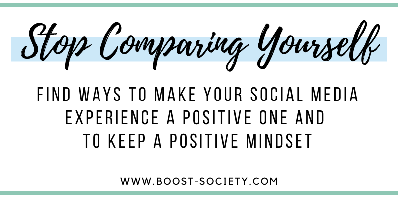 Stop comparing yourself to others - comparing yourself is a big influencer mistake